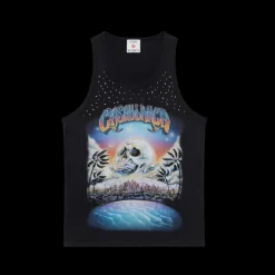 La Prémonition Crystal Embellished Tank Top