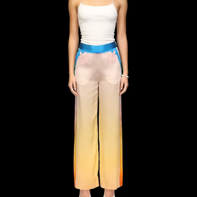 L'Arc Coloré Silk Trousers