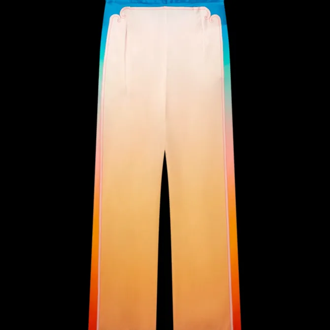 L'Arc Coloré Silk Trousers