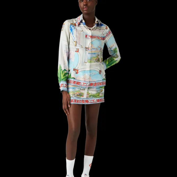 Le Passage Long Sleeve Silk Shirt