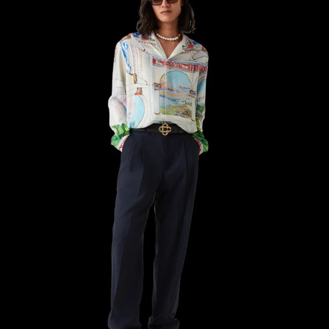 Le Passage Long Sleeve Silk Shirt