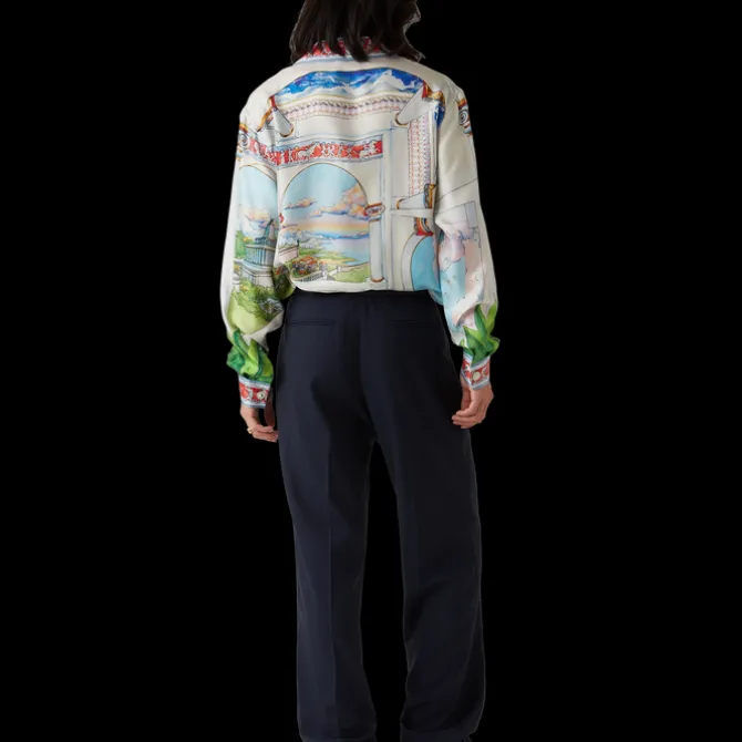Le Passage Long Sleeve Silk Shirt