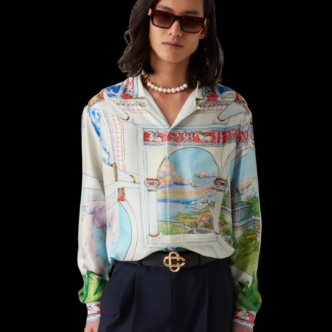 Le Passage Long Sleeve Silk Shirt