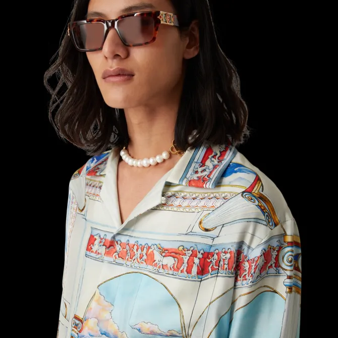 Le Passage Long Sleeve Silk Shirt