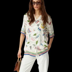 Le Vase Brise Short Sleeve Silk Shirt