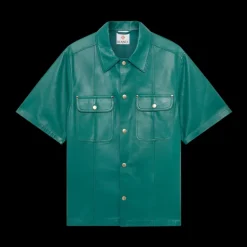 Leather Short Sleeve Shirt