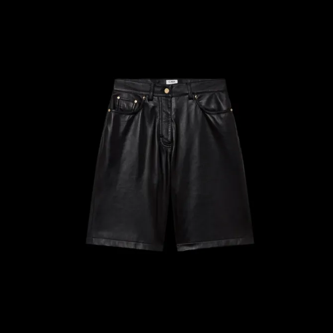 Leather Skater Shorts