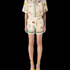 L'Ecurie Blanche Silk Shorts