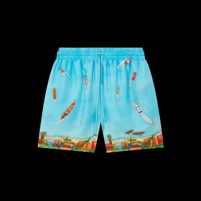 Maison Sur Piloti Silk Shorts