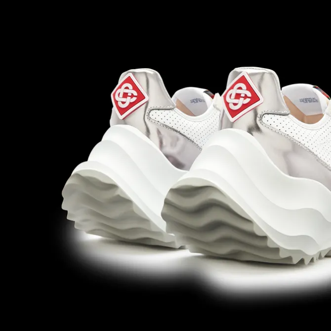Men's Atlantis White & Chrome Sneaker