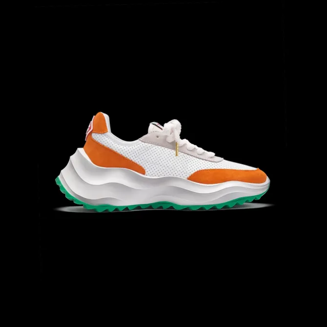 Men's Atlantis White & Clay Orange Sneaker