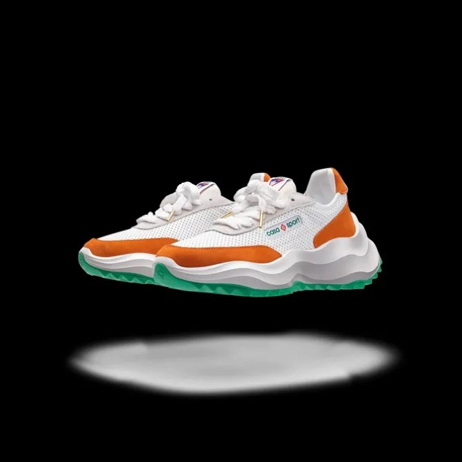 Men's Atlantis White & Clay Orange Sneaker