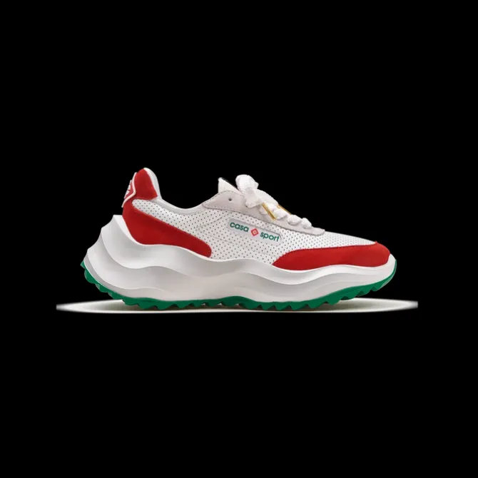 Men's Atlantis White & Red Sneaker