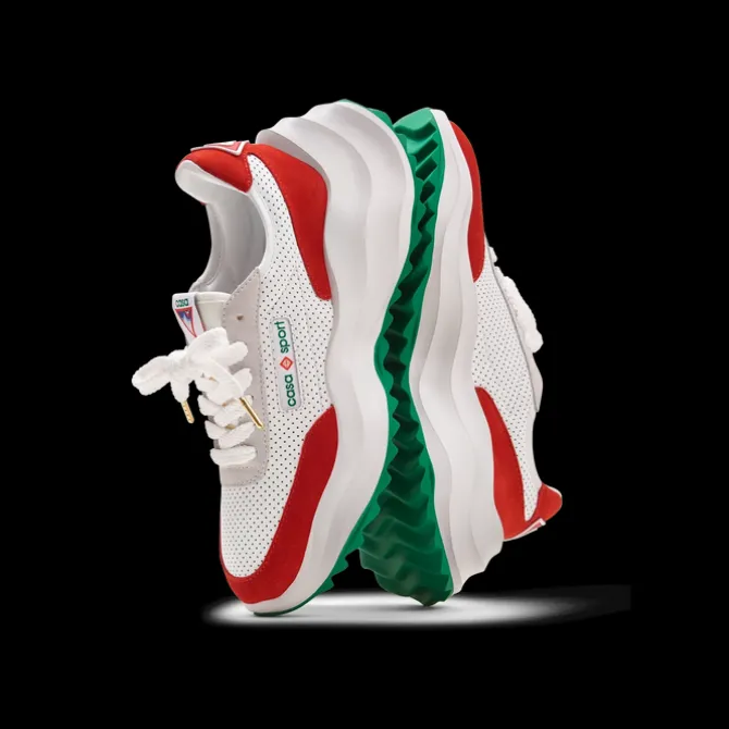 Men's Atlantis White & Red Sneaker