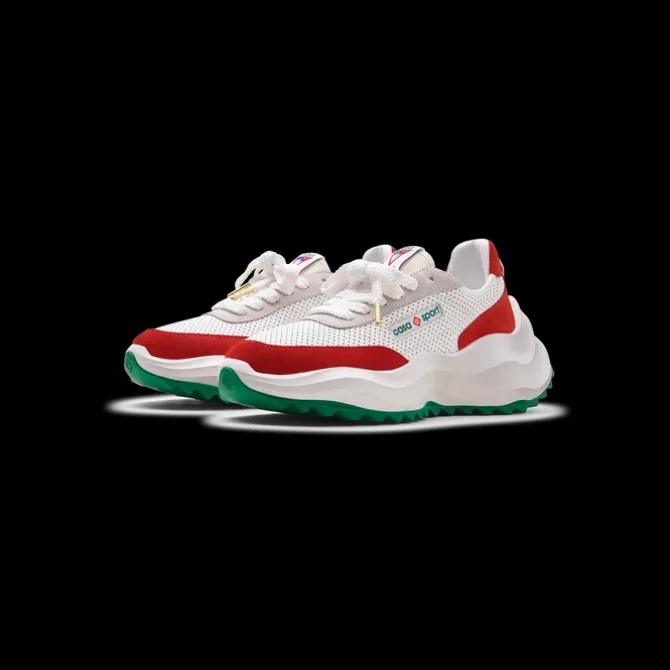 Men's Atlantis White & Red Sneaker