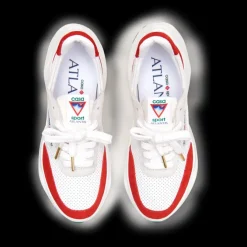 Men's Atlantis White & Red Sneaker