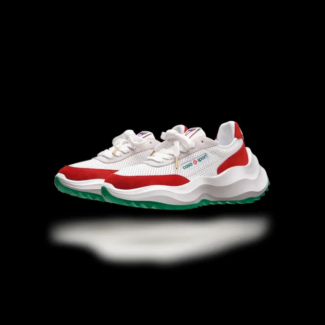 Men's Atlantis White & Red Sneaker