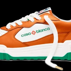 Men's Court Orange & White Sneaker