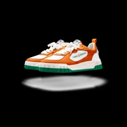 Men's Court Orange & White Sneaker