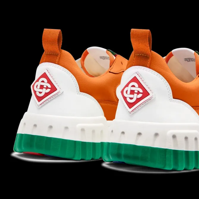 Men's Court Orange & White Sneaker