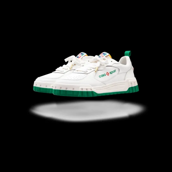Men's Court White & Green Sneaker