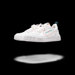 Men's Court White & Multicolour Sneakers