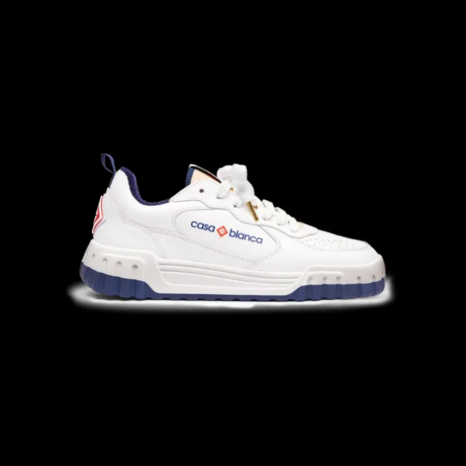 Men's Court White & Navy Sneaker