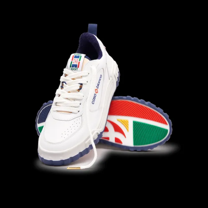 Men's Court White & Navy Sneaker