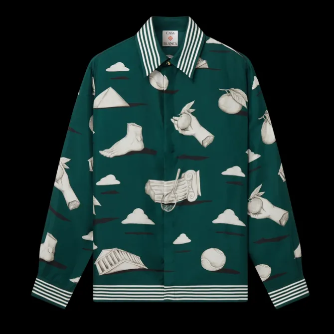 Metaphysical Long Sleeve Silk Shirt