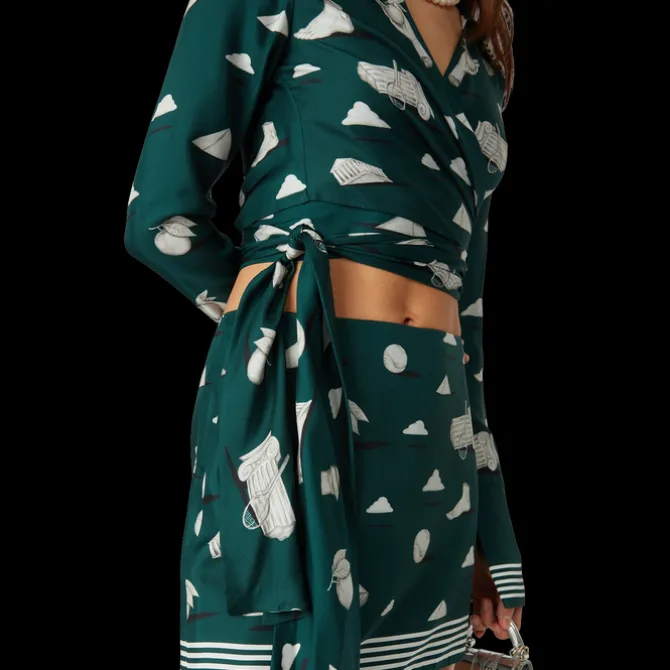 Metaphysical Silk Wrap Shirt