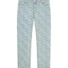 Monogram Bleached Denim Trousers