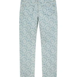 Monogram Bleached Denim Trousers