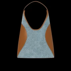 Monogram Denim Hobo Bag
