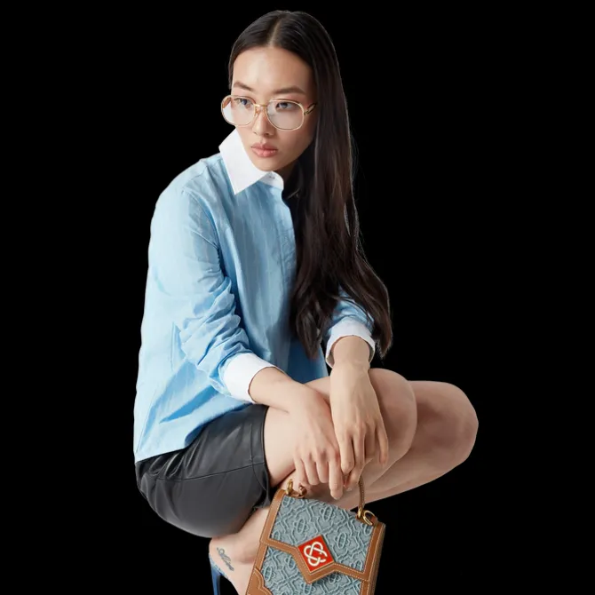 Monogram Denim Mini Jeanne Bag