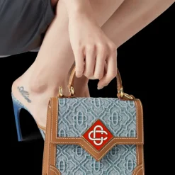 Monogram Denim Mini Jeanne Bag