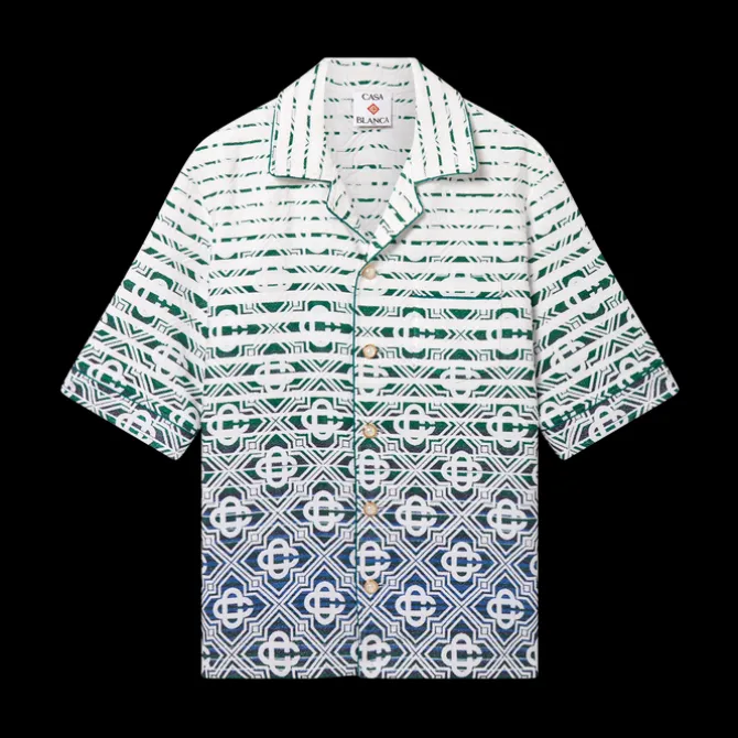 Monogram Gradient Towelling Short Sleeve Shirt