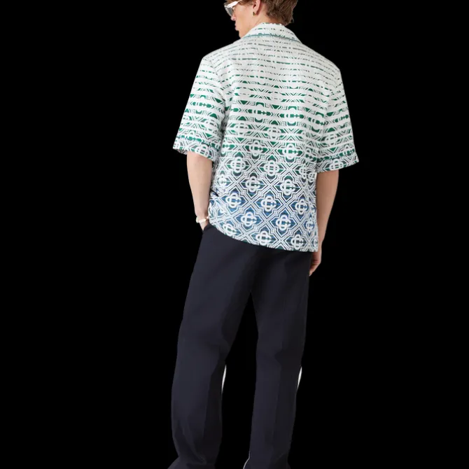 Monogram Gradient Towelling Short Sleeve Shirt