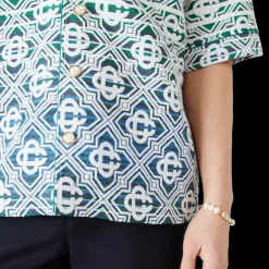 Monogram Gradient Towelling Short Sleeve Shirt