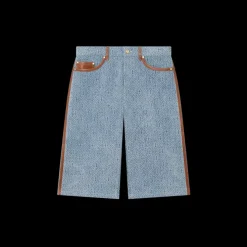 Monogram Jean Shorts