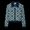 Monogram Knit Zip Jumper