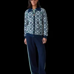 Monogram Knit Zip Jumper