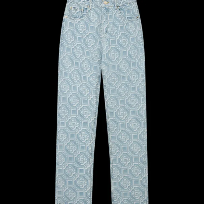 Monogram Straight Leg Jeans