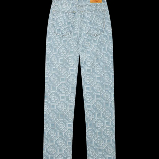 Monogram Straight Leg Jeans