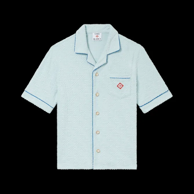 Monogram Towelling Short Sleeve Shirt