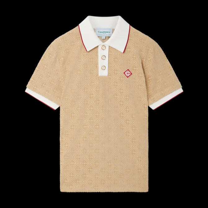 Monogram Velour Polo Shirt
