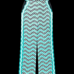 Monogram Wave Silk Trousers