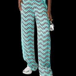 Monogram Wave Silk Trousers
