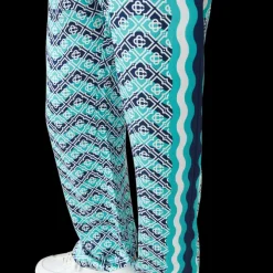 Monogram Wave Silk Trousers