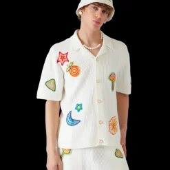Motif Crochet Shirt