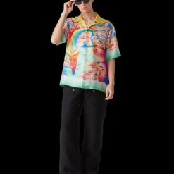 Nature's Teacher Short Sleeve Silk Shirt